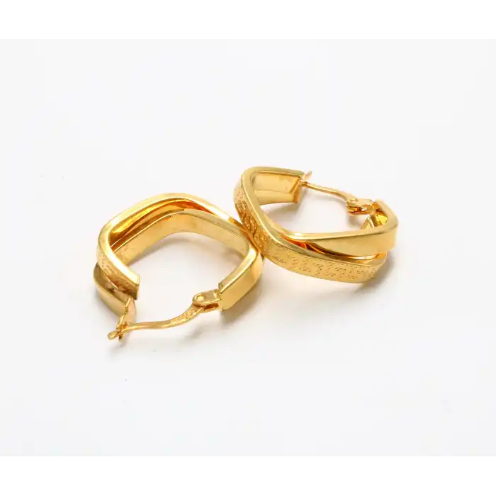 14 Ayar Versace Model Küpe