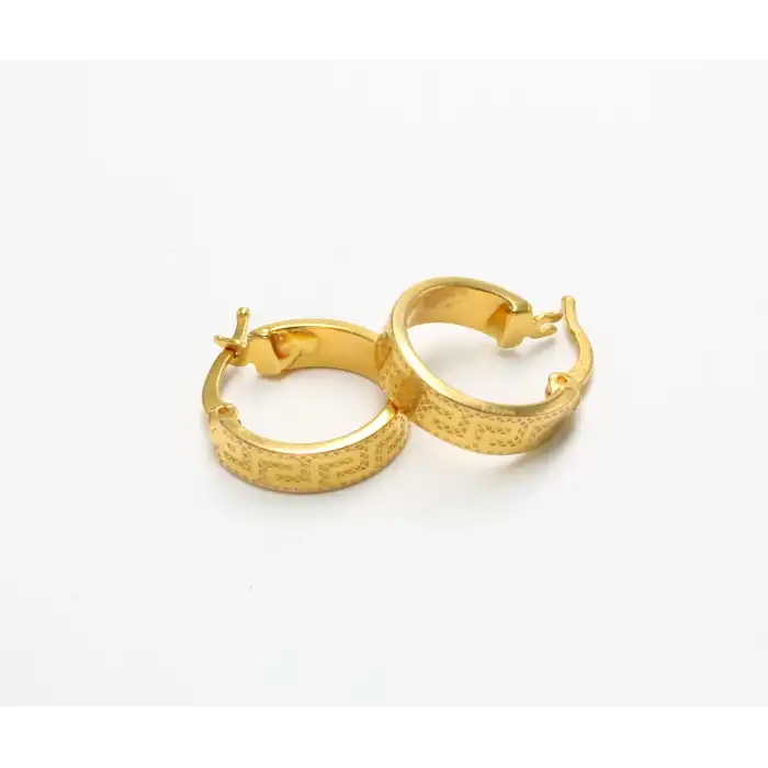 14 Ayar Versace Model Mini Boy Küpe