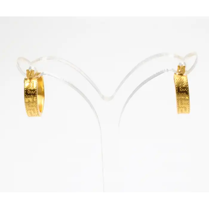 14 Ayar Versace Model Mini Boy Küpe