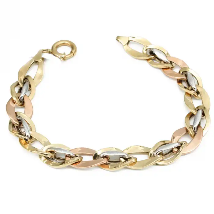 14 Ayar Yaprak Model Bileklik