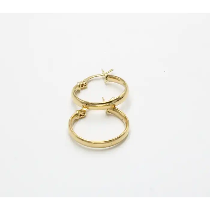 14 Ayar Yeşik Renk Küpe