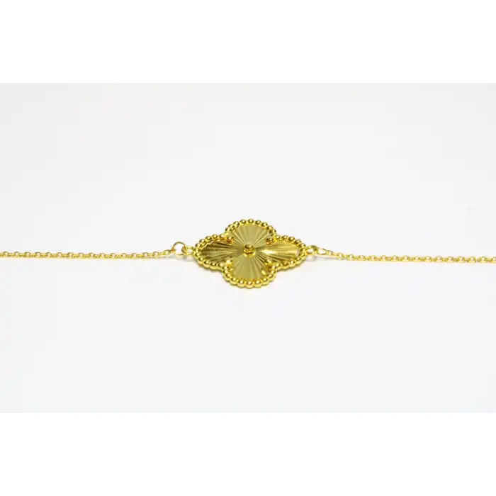 14 Ayar Yonca Bileklik Künye