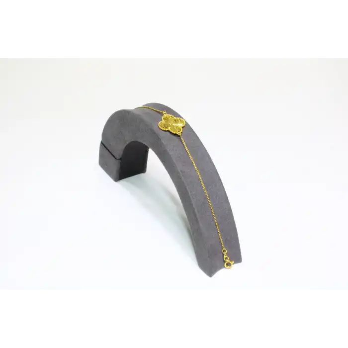 14 Ayar Yonca Bileklik Künye