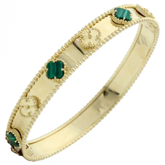 14 Ayar Yonca Model Kelepçe Bilezik