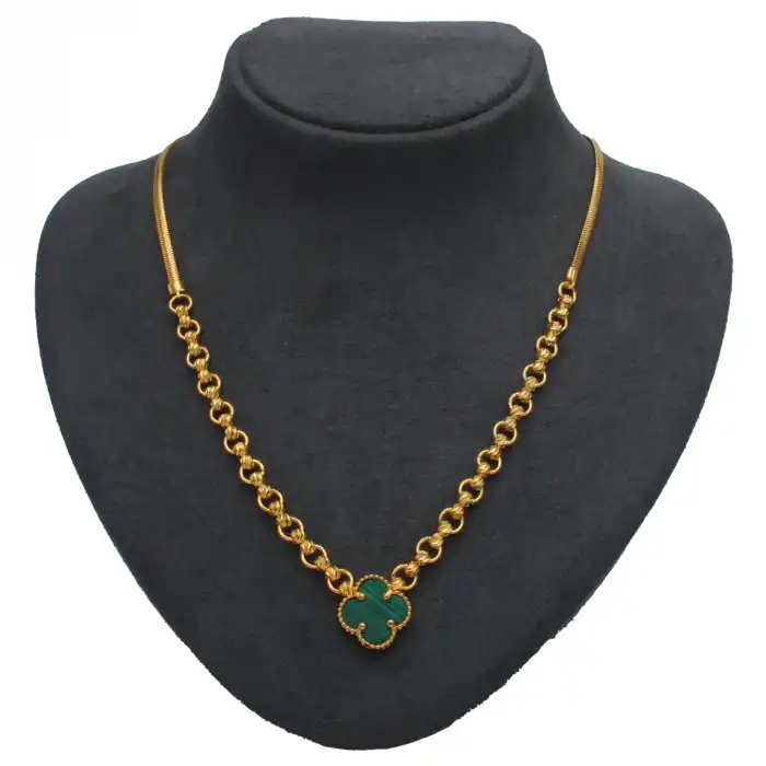 14 Ayar Yonca Tasarım Kolye