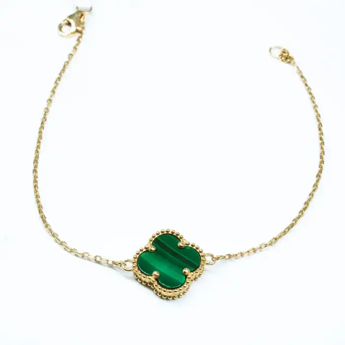 14 Ayar Yonca Tekli Bileklik