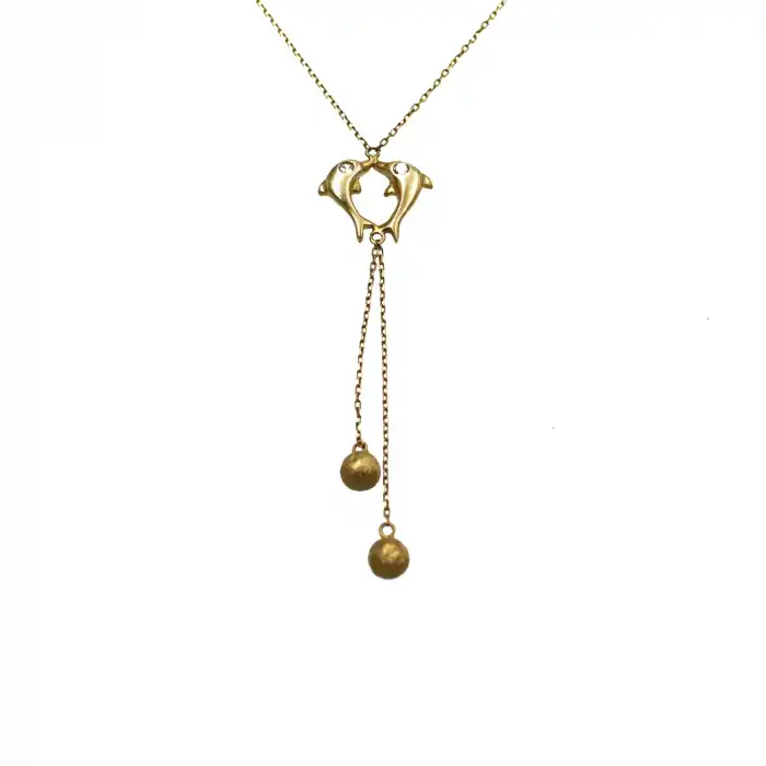 14 Ayar Yunus Minimal Kolye