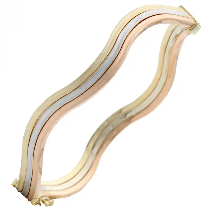 14 Ayar Zigzag Kelepçe Bilezik