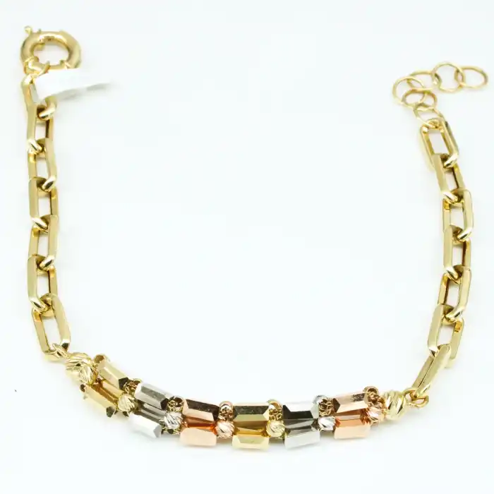 14 Ayar Zincir Dorika Bileklik