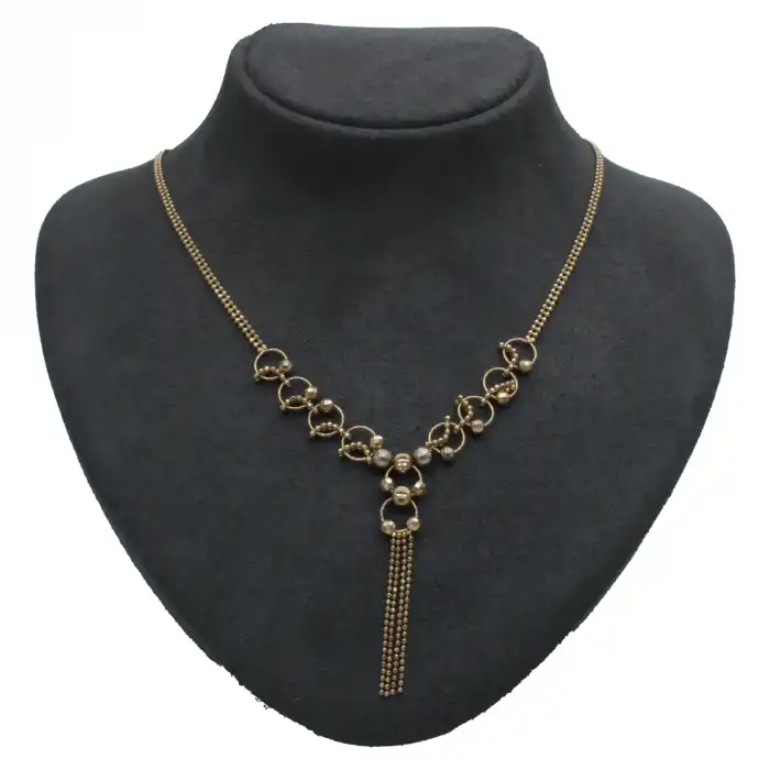 14 Ayar Zincir Işleme Kolye