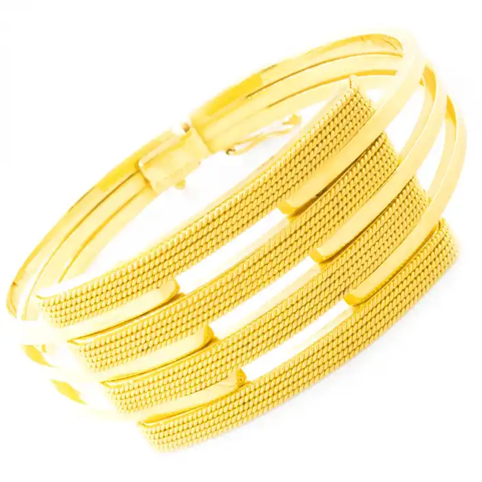 22 Ayar 4 Sıralı Tasarım Kaburga Kelepçe