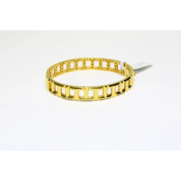 22 Ayar Altın Dikdörtgen T Model Kelepçe Bilezik 17.96 GR KLP2151