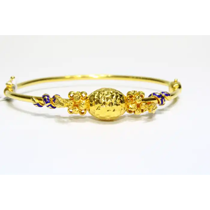 22 Ayar Altın Dorikalı İşlemeli Fantazi Kelepçe Bilezik 11.19 GR KLP0805