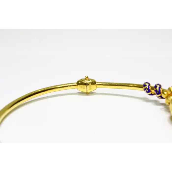 22 Ayar Altın Dorikalı İşlemeli Fantazi Kelepçe Bilezik 11.19 GR KLP0805