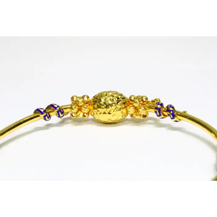 22 Ayar Altın Dorikalı İşlemeli Fantazi Kelepçe Bilezik 11.19 GR KLP0805