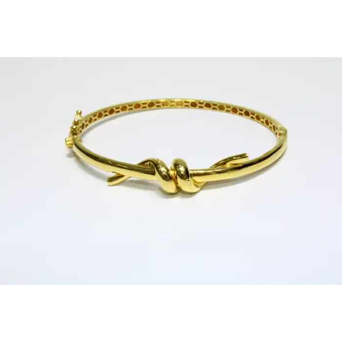 22 Ayar Altın Düğüm Model Günlük Kelepçe Bilezik 11.82 GR KLP2246