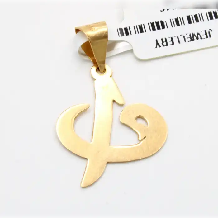 22 Ayar Altın Elif Vav Kolye Ucu