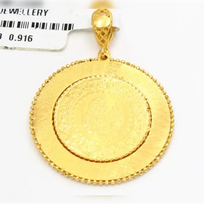 22 Ayar Altın Kaplama Kolye Ucu