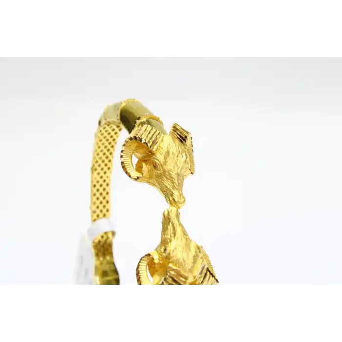 22 Ayar Altın Koçbaşı Modeli Kelepçe Bilezik 20.87 GR KLP2388