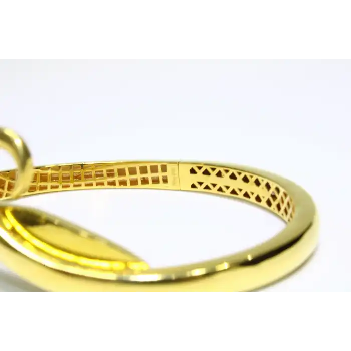 22 Ayar Altın Kuğu Modeli Kelepçe Bilezik 16.56 GR KLP1779