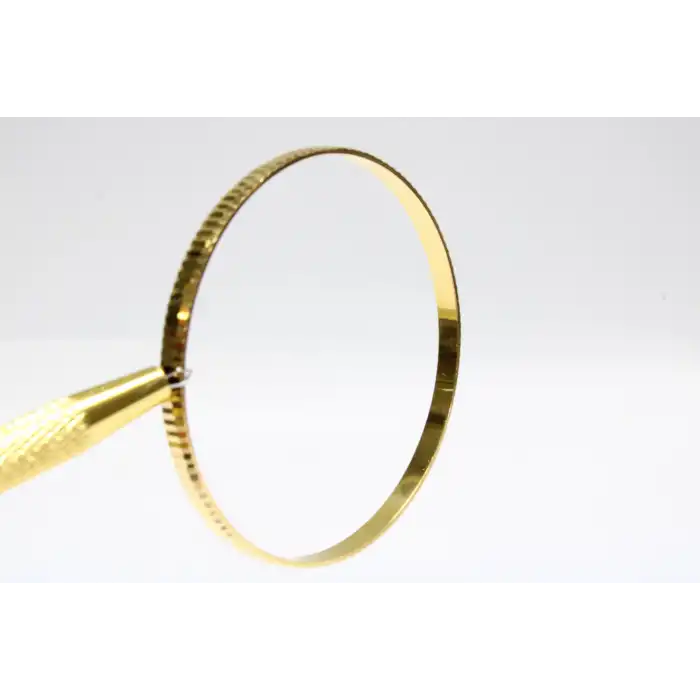 22 Ayar Altın Çizgili Aynalı Model Bilezik 15.76GR