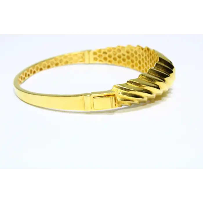 22 Ayar Altın Sıralı Kelepçe Bilezik 12.77 GR KLP1904