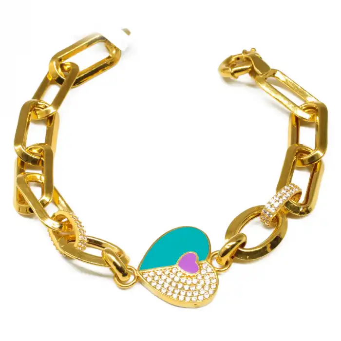 22 Ayar Ataç Kalp Bileklik