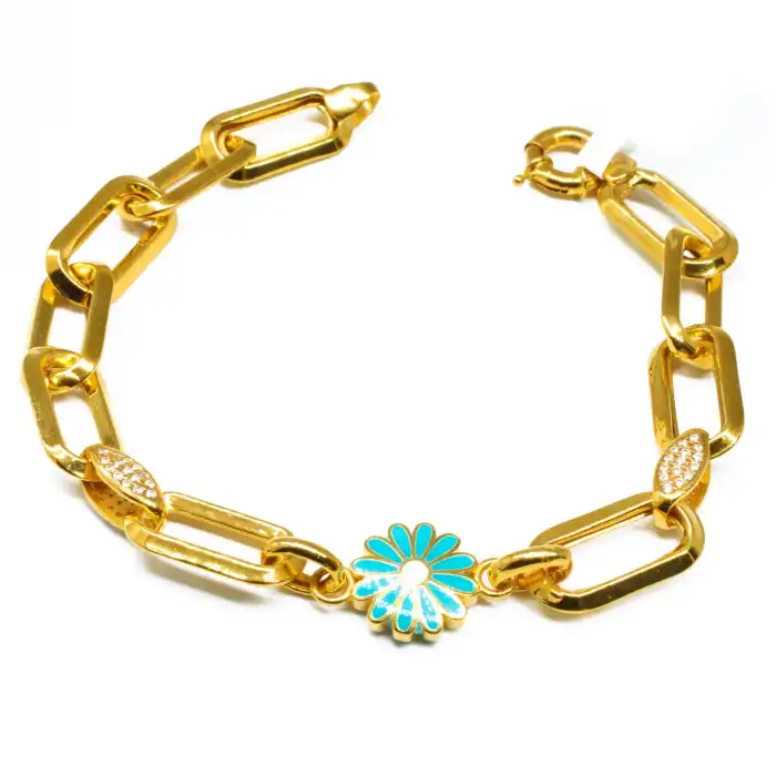 22 Ayar Ataç Papatya Bileklik