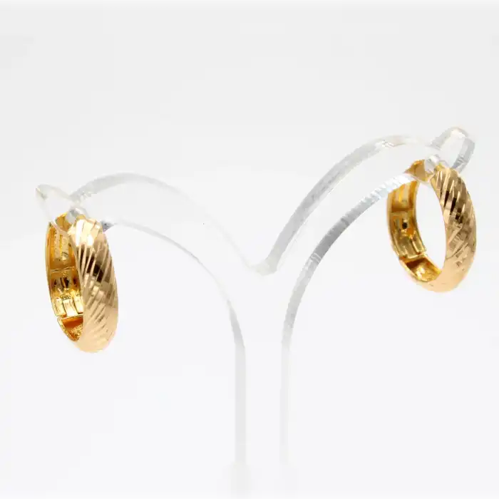 22 Ayar Ayna Model Küpe