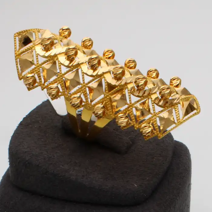 22 Ayar Aynalı Dorika Yüzük