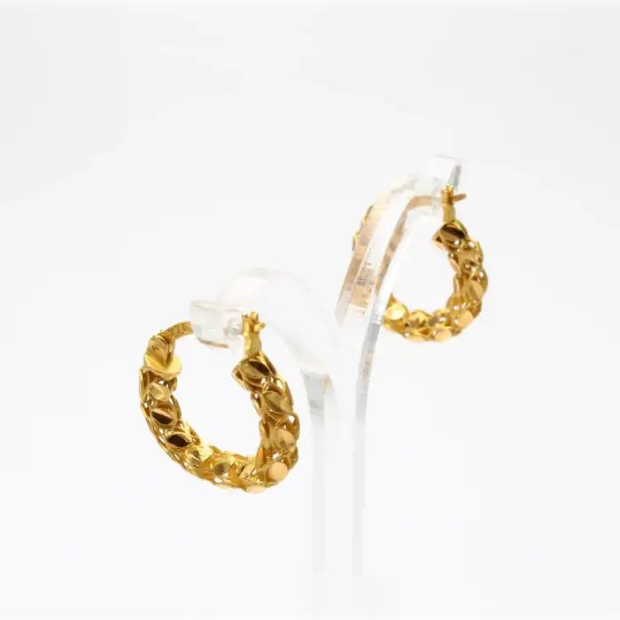 22 Ayar Başak Model Küpe