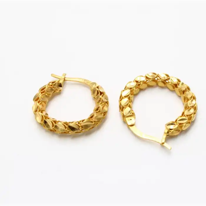 22 Ayar Başak Model Küpe