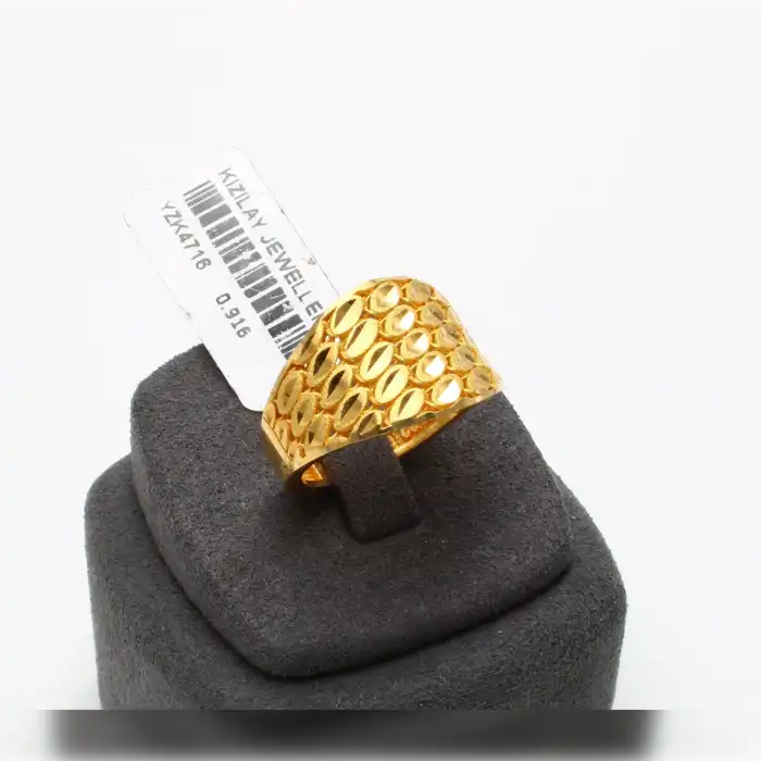 22 Ayar Başak Taneli Yüzük