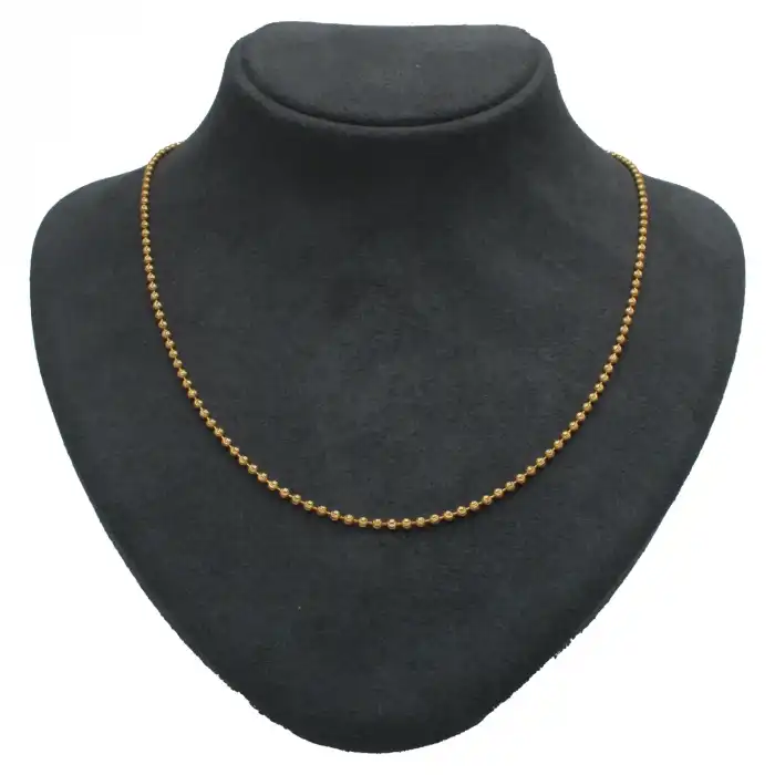 22 Ayar Boncuk Minimal Kolye