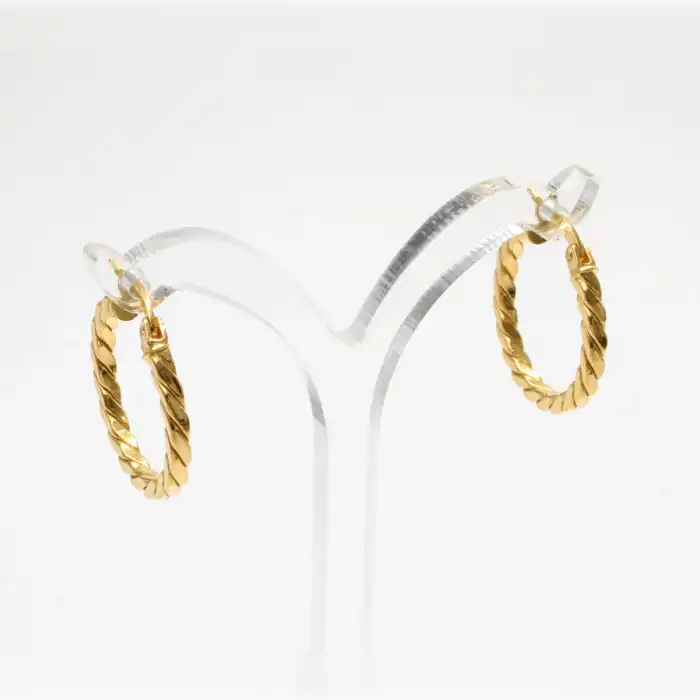 22 Ayar Burma Model Küpe