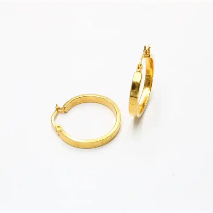 22 Ayar Cartier Desenli Küpe