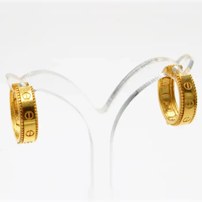 22 Ayar Cartier Küpe