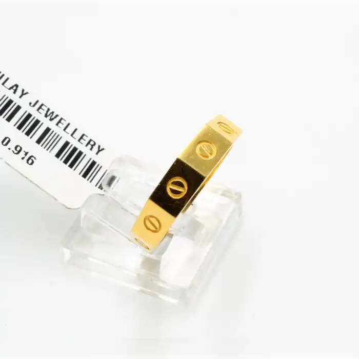 22 Ayar Desen Yüzük