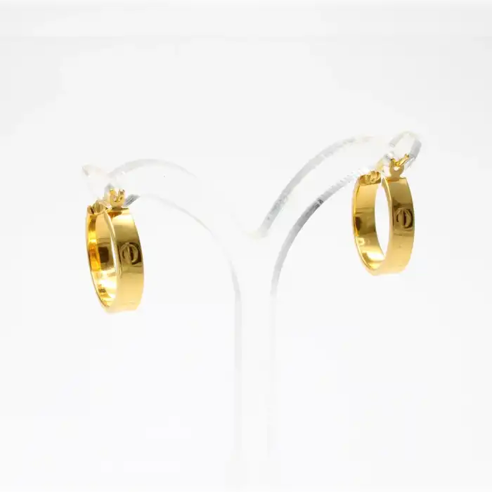 22 Ayar Cartier Model Küpe