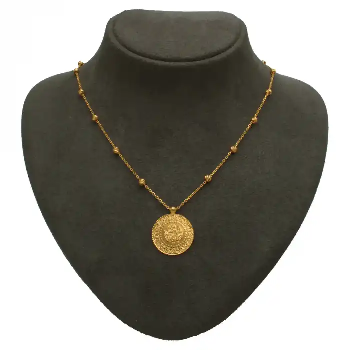 22 Ayar Çeyrekli Dorika Kolye