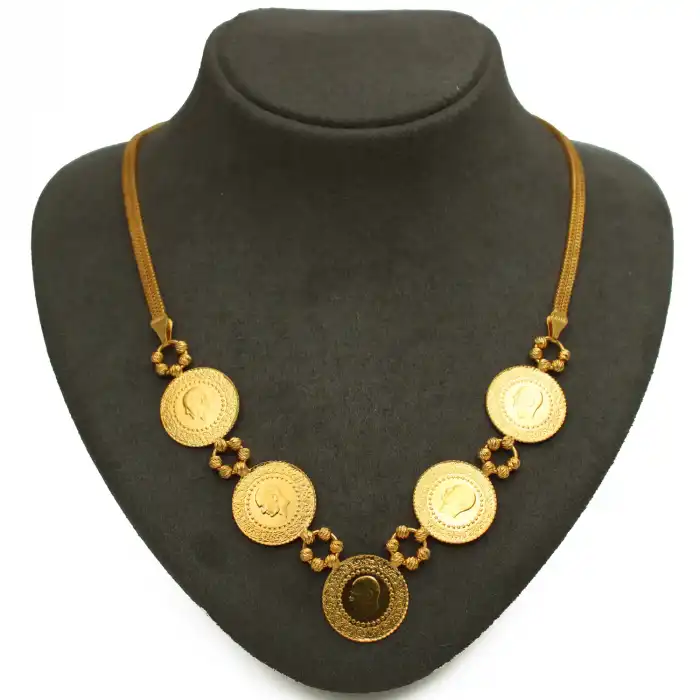 22 Ayar Çeyrekli Kolye