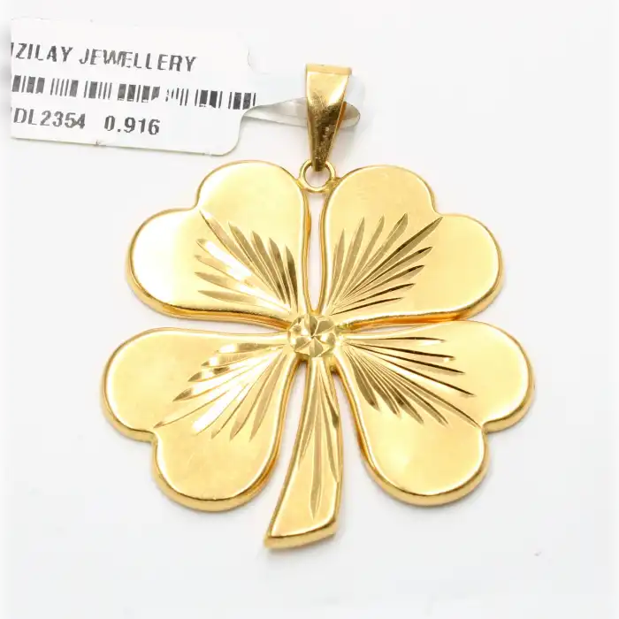 22 Ayar Cigold Yonca Kolye Ucu