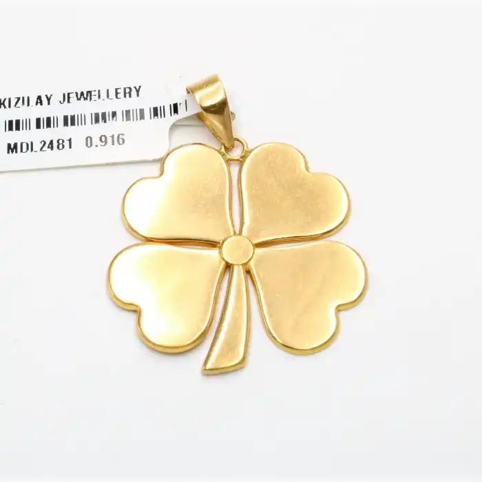 22 Ayar Cigold Yonca Kolye Ucu