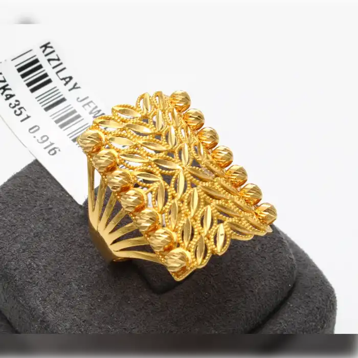 22 Ayar Desenli Dorikalı Yüzük