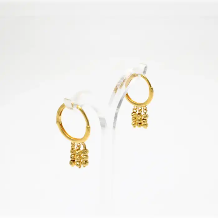 22 Ayar Dorıikalı Küpe