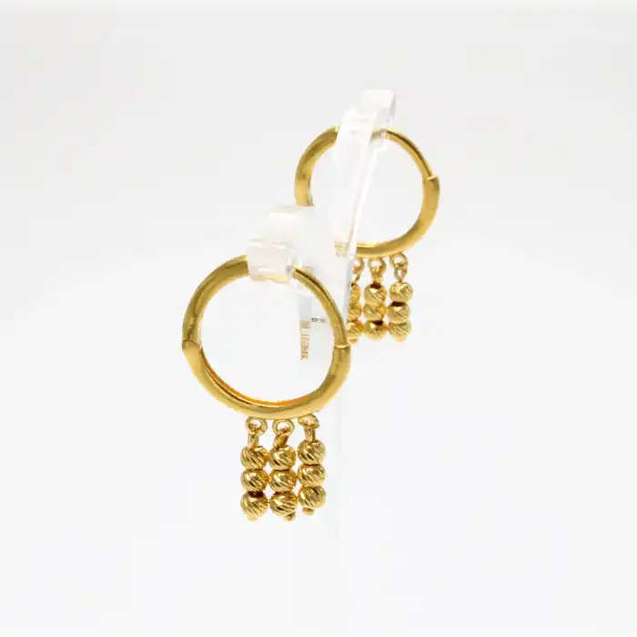 22 Ayar Dorıikalı Küpe