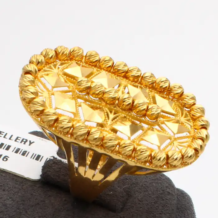 22 Ayar Dorika Aynalı Yüzük