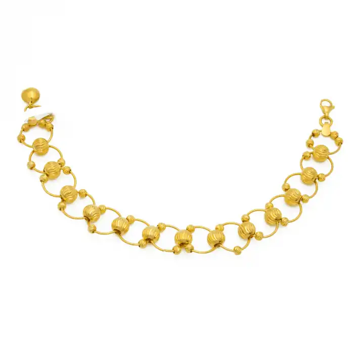 22 Ayar Dorika Halkalı Bileklik