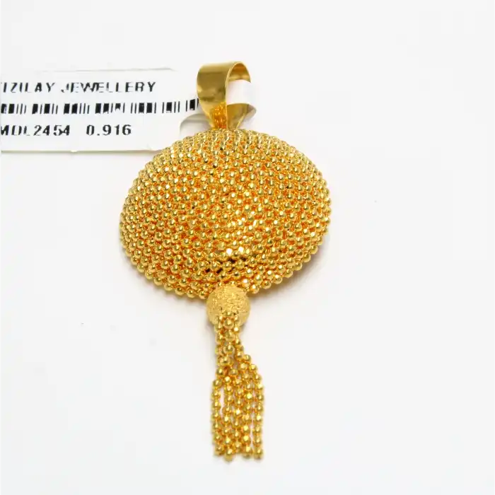 22 Ayar Dorika Pullu Kolye Ucu