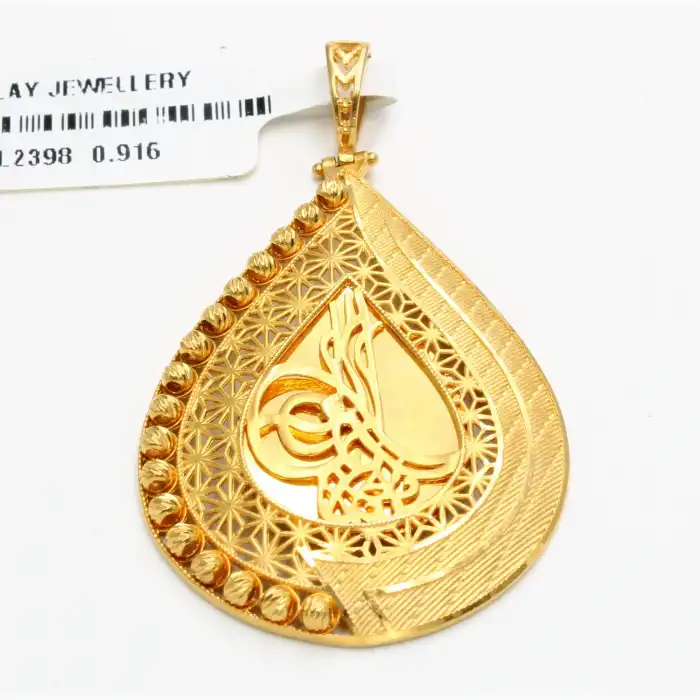 22 Ayar Dorika Şık Tuğra Kolye Ucu